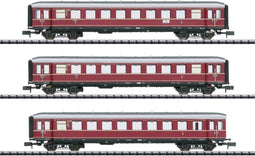 MiniTrix T15405 Personenrijtuig set van 3 Die roten Bamberger deel 1 van de DB Deel 1