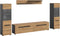 Furnilux Canu - Woonkamercombinatie - Inclusief verlichting staand-hangend - Bruin - 33x272x141cm