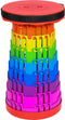 opvouwbare kruk extra strong regenboog per 10 - telescopische kruk - 250 kg - inklapbare kruk - draagbaar - kampeerstoel - opstapkrukje
