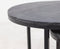 Salontafel District - ø65xø50xø40 - zwart - mangohout/ijzer - set van 3
