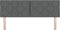 vidaXL - Hoofdbord - met - Diamant - Blokken - Design - - - Donkergrijs - - - 160 - cm - - - Stof