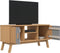 vidaXL - Tv-meubel - OLDEN - 114x43x57 - cm - grenenhout - grijs - en - bruin