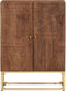 vidaXL - Dressoir - 55x30x76 - cm - massief - mangohout - en - ijzer