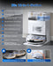 ECOVACS Deebot T50 Max Pro Omni - Robotstofzuiger - Zuigkracht 18.500 Pa - Wit
