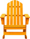 vidaXL - Schommelstoel - Adirondack - massief - vurenhout - oranje