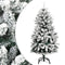 vidaXL - Kunstkerstboom - met - scharnieren - en - sneeuw - 120 - cm