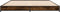 vidaXL - Bedframe - bewerkt - hout - metaal - gerookt - eikenkleurig - 140x190 - cm