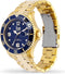 Ice-Watch ICE Steel - IW016761 - Polshorloge - Goudkleurig staal - Ø 40 mm - Blauwe wijzerplaat