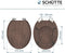 SCHÜTTE Toiletbril soft-close DARK WOOD MDF