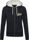 Superdry Dames Vest - Regular Fit - Vaste Capuchon - Navy