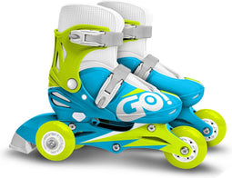 Skids Control Inline Skates Verstelbaar Blauw/groen Maat 27-30