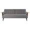 DKD Home Decor - Slaapbank - 203 x 87 x 81 cm - Bruin Grijs Metaal