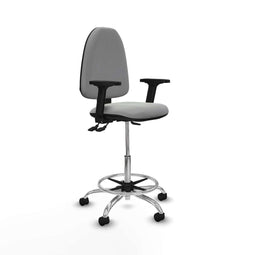 Piqueras y Crespo B2D05RN - Bureaustoel - Hoogteverstelbaar met armleuning - Lichtgrijs