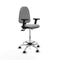 Piqueras y Crespo B2D05RN - Bureaustoel - Hoogteverstelbaar met armleuning - Lichtgrijs