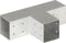 vidaXL - Paalverbinding - T-vorm - 81x81 - mm - gegalvaniseerd - metaal