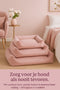 Flamingo Baldar - Orthopedische hondenmand - Memory foam - Geel 100 x 80 x 25 cm