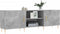 vidaXL - Tv-meubel - 150x30x50 - cm - bewerkt - hout - betongrijs