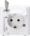 Kopp 103402000 BlueElectric Compleet Wandcontactdoos met randaarde afsluitbaar spatwaterdicht Arctisch-wit 1 stuks