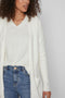 VILA VIRIL OPEN LS KNIT CARDIGAN - Dames - Halflang - Wit - Maat L