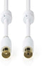 Nedis CSBW40015WT30 - Coaxkabel 300cm - Wit