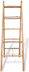 vidaXL - Dubbele - handdoekenladder - met - 5 - tredes - 50x160 - cm - bamboe