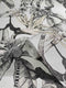 Noordwand Behang Topchic Monkey Jungle Leaves grijs en zwart