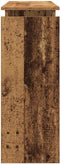 vidaXL - Wandtafel - 80x30x102 - cm - bewerkt - hout - oud - houtkleurig