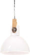 vidaXL Hanglamp industrieel rond 25 W E27 30 cm wit