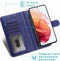 iMoshion Hoesje Geschikt voor Samsung Galaxy S21 FE Hoesje Met Pasjeshouder - iMoshion Luxe Portemonnee - Donkerblauw