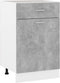 vidaXL - Onderkast - met - lade - Lyon - 50x46x81,5 - cm - bewerkt - hout - betongrijs