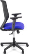 Linea bureaustoel - Tekna 01 - ergonomisch EN1335 - multi verstelbaar - max. draagvermogen 110kg - zwart/blauw - LF-2011403