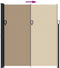 vidaXL - Windscherm - uittrekbaar - 220x500 - cm - taupe