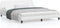 vidaXL - Bedframe - met - hoofdbord - kunstleer - wit - 180x200 - cm