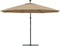 vidaXL - Zweefparasol - met - LED-verlichting - en - metalen - paal - 350 - cm - taupe