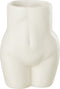 J-Line bloempot Lichaam Dolomiet - keramiek - wit - 16.5 cm hoog