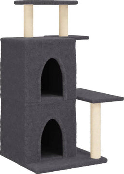 vidaXL - Kattenmeubel - met - sisal - krabpalen - 97 - cm - donkergrijs