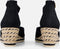 Tamaris Espadrilles - Platte sandalen - Klittenbandsluiting - Blauw - Maat 40