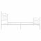 vidaXL - Bedframe - met - hoofd- - en - voeteneinde - metaal - wit - 100x200 - cm