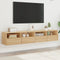 vidaXL - Tv-wandmeubels - 2 - st - 80x30x30 - cm - bewerkt - hout - sonoma - eikenkleur