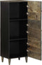vidaXL - Hoge - kast - 40x33x110 - cm - massief - mangohout