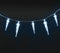 vidaXL - Kerstverlichting - ijspegel - met - 40 - LED's - acryl - koudwit