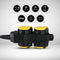 V-TAC VT-1124-3 4 Ways Verlengstekkerdozen - IP44 - Zwart+Geel - 3m draad - Contactdoos - Stekkerdoos