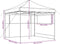 vidaXL - Partytent - inklapbaar - pop-up - met - 2 - zijwanden - taupe