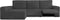 Hoes voor chaise longue met lange armleuning links Eysa JAZ Donker grijs 180 x 120 x 360 cm