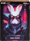 UNIDRAGON Houten Puzzel Voor Volwassenen Pop Art - Cyber Konijn - 250 stukjes - 32x23 cm