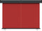 vidaXL - Balkonscherm - 145x250 - cm - rood