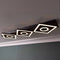 Brilliant Maureen - Plafondlamp - Dimbare LED 88cm - Zwart met Hout