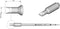 JBC Tools C470017 Soldeerpunt Beitelvorm, Recht Grootte soldeerpunt 1.2 mm Inhoud: 1 stuk(s)