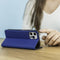 iMoshion Hoesje Geschikt voor Oppo A15 Hoesje Met Pasjeshouder - iMoshion Slim Folio Bookcase - Donkerblauw