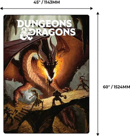 JUST F DUNGEONS AND DRAGONS - Deken 114x152cm - Avonturiers en draak - Multi